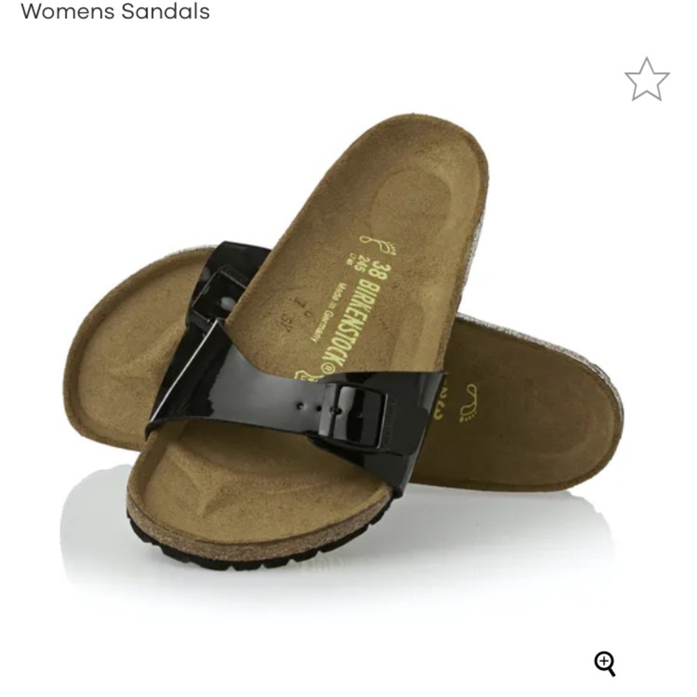Birkenstock Madrid Birko Flo Women Patent Black